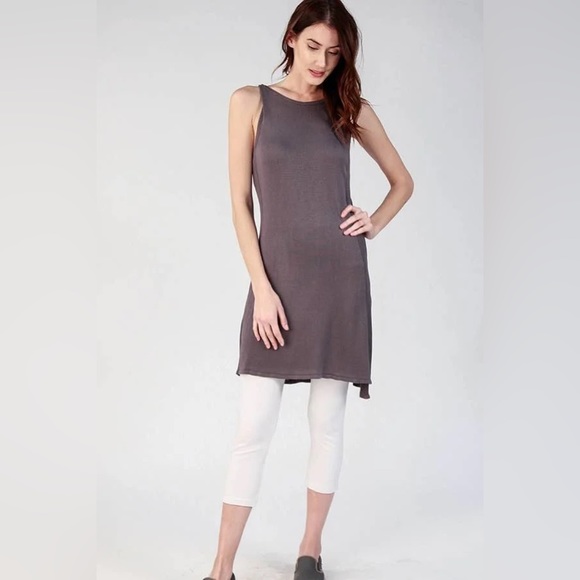 Taupe Grey A-Line Tank Tunic - Picture 1 of 1